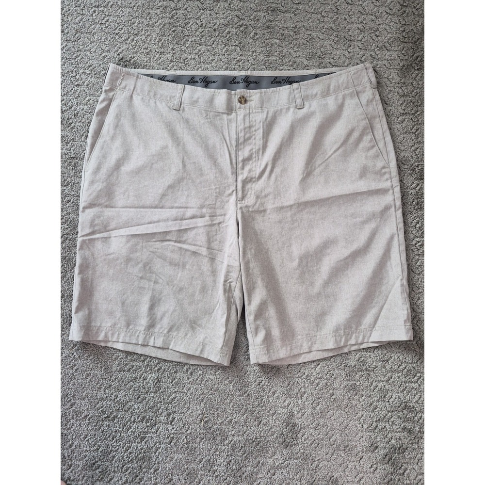 Ben Hogan‎ Performance Mens Golf Shorts Size 42 Khaki Flat Front